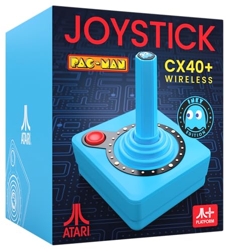 Pac-Man Atari CX40+ Wireless Joystick - Inky Edition - Blue - color: Blue, style: Inky Edition