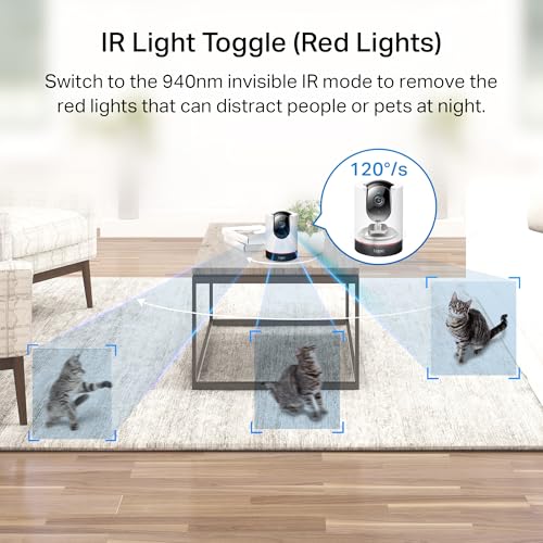 TP-Link Tapo 2K QHD Pan/Tilt Wi-Fi Camera | Apple HomeKit | Physical Privacy Mode | Color Night Vision | Motion Tracking | 2-Way Audio | Local/Cloud Storage | Works w/Alexa&Google Home | (Tapo C225) - style: 2K QHD, HomeKit Compatible