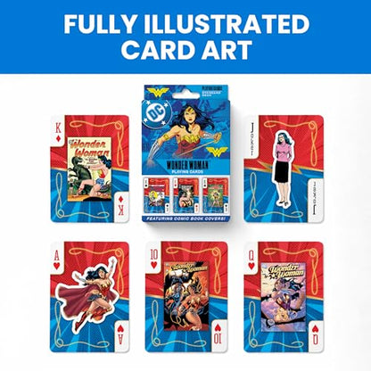Masterpieces Officially Licensed Wonder Woman Playing Cards - 54 Card Deck for Adults - style: Wonder Woman