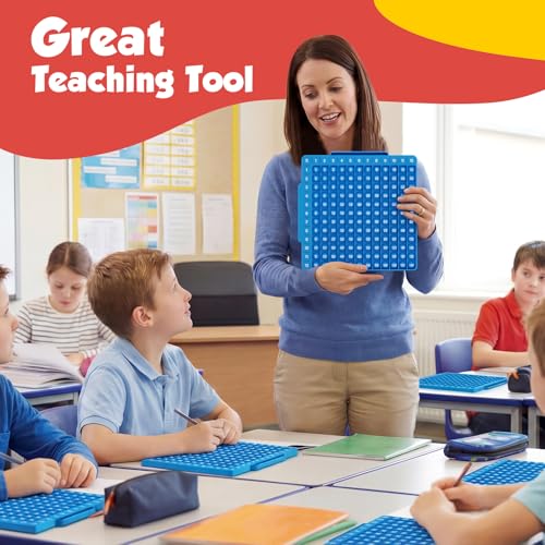 Torlam Math Board, Multiplication Game Board, 12x12 Math Manipulatives Game Board Multiplication,Division, Addition, Subtraction Games Toys for Kids, 1st, 2nd, 3rd, 4th, 5th, 6th Grade - style: Math Board Only