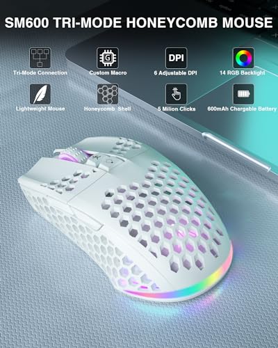 60 Percent Keyboard and tri Mode Wireless Gaming Mouse