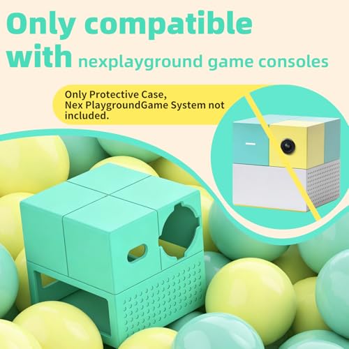 Silicone Protective Case for Nex Playground Console, Anti-Scratch Machine Cover with Precision Lens Cutout, Shockproof Sleeve for Active Home Gaming, Teal (1 Pack, Console Not Included)