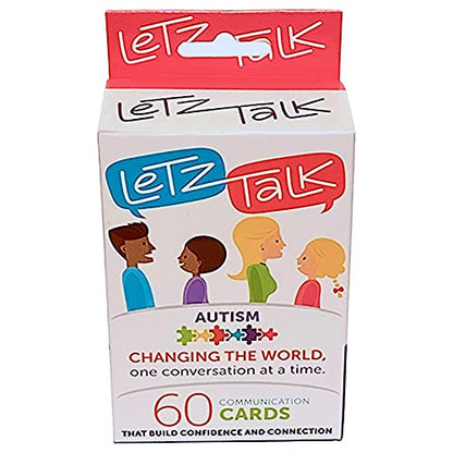 Conversation Cards for Kids with Autism or Aspergers - Learning & Education Toys, Conversation Starters, Autism Communication Cards for Kids and Adults, Therapy Tool, Stocking Stuffers - color: Autism