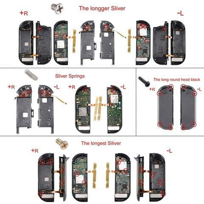eXtremeRate DIY Full Set Buttons for Nintendo Switch & Switch OLED, Chrome Green Glossy Replacement Buttons for JoyCon, ABXY Direction Keys SR SL L R ZR ZL + - Home Capture Trigger Buttons Springs - color: Chrome Green