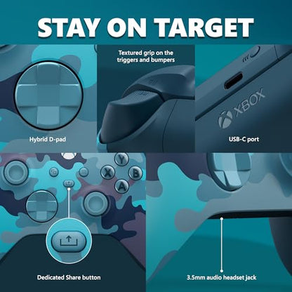 Xbox Special Edition Wireless Gaming Controller – Mineral Camo – Xbox Series X|S, Xbox One, Windows PC, Android, and iOS - color: Mineral Camo