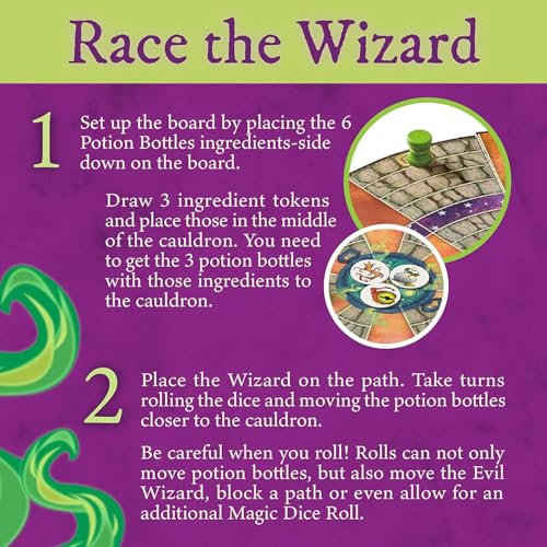 Peaceable Kingdom Cauldron Quest Cooperative Potions and Spells Game for Kids