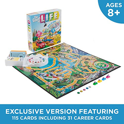 Hasbro Gaming The Game of Life Board Game, Family Games for Kids Ages 8+, Includes 31 Careers, Family Board Games for 2-4 Players, (Amazon Exclusive)
