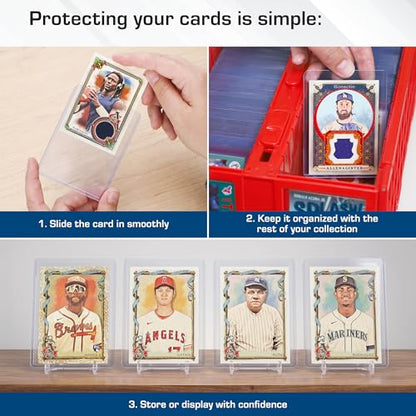 BCW 59 PT Thick Card Top Loaders | Protective Thick Toploaders for Trading Cards Up to 59PT | Rigid Card Toploader for Memorabilia & Collectibles | 1 Pack - color: 59 Pt. / 1.5 Mm