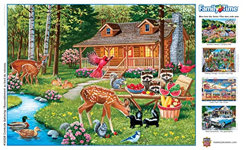 MasterPieces 400 Piece Jigsaw Puzzle for Adults, Family, Or Youth - Creekside Gathering - 18"x24" - style: Creekside Gathering