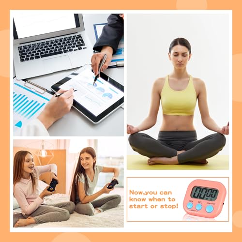 Flutesan 16 Pack Digital Classroom Timers with Lanyards - Color-Coded Countdown Timers for Teachers, Students, Kitchen Use, Back to School, Loud Alarm, Easy Operation(White, Blue, Pink, Green) - color: White, Blue, Pink, Green