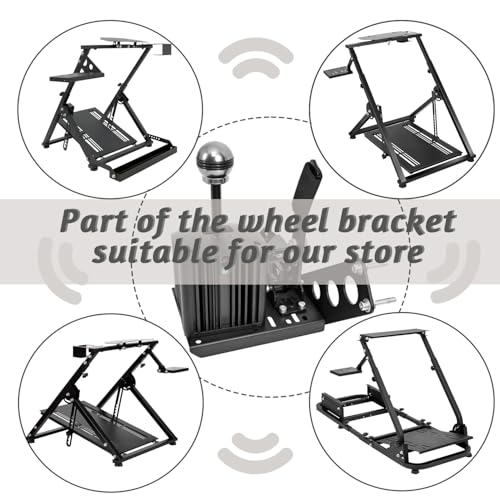 Marada Racing Gear Shifter Mount Upgrade for Racing Wheel Stand with Mounting Bolts Fits only for Partial Stand Installing the Gearshift and Handbrake
