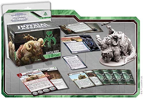 Star Wars Imperial Assault Board Game Bantha Rider VILLAIN PACK - Epic Sci-Fi Miniatures Strategy Game for Kids and Adults, Ages 14+, 1-5 Players, 1-2 Hour Playtime, Made by Fantasy Flight Games - size: Villain Pack, style: Bantha Rider