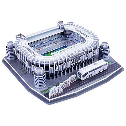 Classic Football Stadium Puzzle,3D Puzzle Soccer Club Venues,3D Paper Model Building Puzzle Kit, Soccer Stadium Souvenir Gift,Handmade Puzzle Ornaments，Cardboard Model (Santiago Bernabeu) - color: Santiago Bernabeu