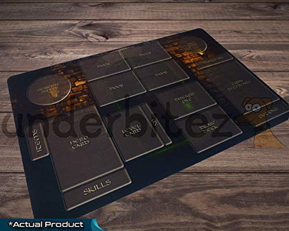 One Deck Dungeon Playmat Neoprene Play Mat for Card Game Custom Design 18" x 12" x 2.5mm