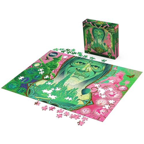 Spin Master Games Wicked Movie 500-Piece Lenticular Jigsaw Puzzle | 500-Piece Lenticular Puzzle, Screen-Free Activity, Stress Relief For Adults, Official Movie Themed Collectible Toy, Ages 8+ - style: Wicked 500 pc Emerald City Puzzle