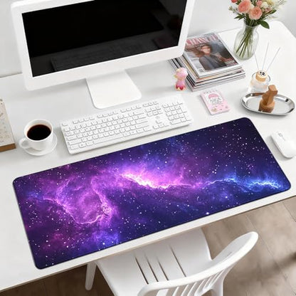 Gaming Mouse Pad, Desk Mat for Keyboard and Mouse, Large Mouse Pad for Desk, Computer Mousepad - color: Starry Sky 6