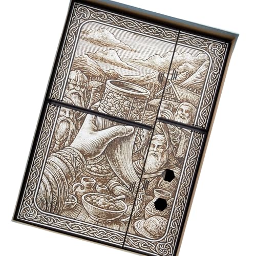 Organizer for A Feast for Odin Unofficial – Includes Token Trays, Card Storage & Player Components – Fast Setup & Cleanup – Fits Base Game (and Norwegians Expansion)