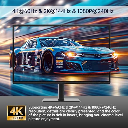 MT-VIKI HDMI KVM Switch 2 Monitors 2 Computers 4K@60Hz, USB3.0 HDMI KVM Switch Dual Monitor with 4 USB 3.0 Ports Sharing Keyboard/Mouse/Printer - style: 2 IN 2 OUT 4K@60
