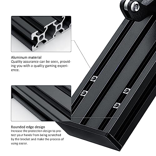 Huye Steel Clamp-on Joystick Mount Designed for Logitech G Extreme 3D PRO Joystick for Windows, Adjustable Durable Steel Desk Mount Holder - size: 1 Pack