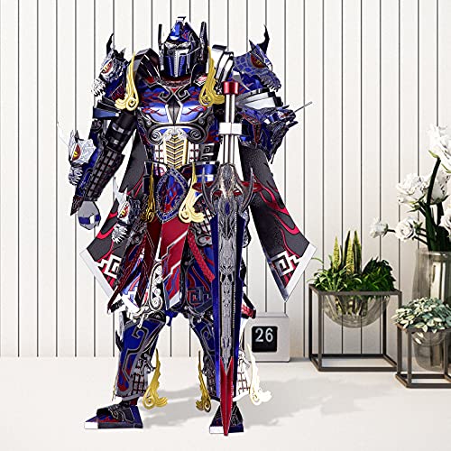 Piececool 3D Metal Puzzles with DIY Tools - The Titan Figure Mecha Model Building Kits for Adults, DIY Metal Crafts Kits Brain Teaser Puzzle Birthday Gifts - color: Titan&tools