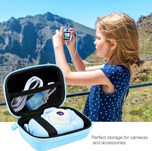 Leayjeen Kids Camera Case Compatible with Goopow/SGAINUL/Gofunly/ArtCWK and More Video Digital Camera Gift - Case for Toy Action Camera and Accessories(Case Only) | Fits CIMELR/Seckton/OZMI Kids Toy Cameras and Children Digital Camera,Shockproof Water-Res