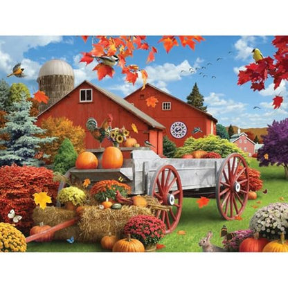 Bits and Pieces 50 Piece Puzzles for Adults - Alan Giana 3-Pack - 50 Extra Large Pieces 15" x 19" Jigsaw Puzzles, Rustic Country Scenes, No 2 Pieces Alike - size: 50 Piece Puzzles