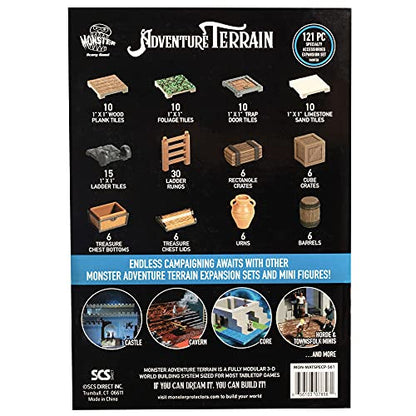 Monster Adventure Terrain 3D Interchangeable Builder System - 121pc Painted Specialty Accessories Set - Build Modular Worlds in a Snap & Elevate Your Campaign - Compatible with DND Dungeons & Dragons - color: Specialty Accessories & Tiles