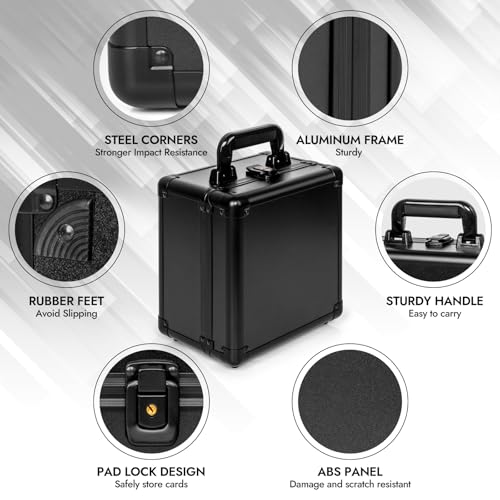 Top Loader Storage Box, Graded Card Storage Boxes, Trading Card Organizer Cases, PSA Card Case Slab Case Holder for Sports Cards, Holds 186+ Top Loaders - size: 2 Row