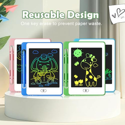 LCD Writing Tablet for Kids, 6.5 Inch Colorful Doodle Board Drawing Tablet, Educational Learning Toys Birthday Gifts for Girls Boys Age 3 4 5 6 7 8 (32 Pack) - color: 32 Pack