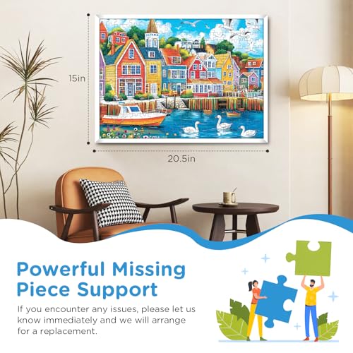 Jigsaw Puzzles 300 Pieces for Adults Sea Seagull 300 Piece Puzzles for Kid | Building Puzzle for Kids Ages 8-10 10-12,Recycled Paper Puzzle 300 Pieces,Home Decors Family Challenge Toys - style: Sea