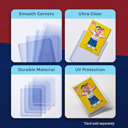Fanatics Collectibles 35pt 3x4 Top Loaders, 100 Count - Standard Size Clear Rigid Card Holders for Trading Card Protection