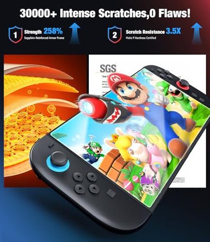 for Nintendo Switch 2 Screen Protector - 2025 Switch2 9H Tempered Glass, HD Clear with Auto Dust Removal, Anti-Scratch & Bubble-Free Installation Kit (2 Pack)