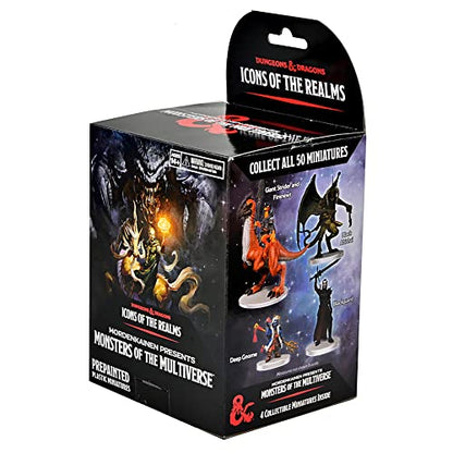 WizKids -Games D&D Icons of The Realms Miniatures: Booster Mordenkainen Presents Monsters of The Multiverse (Set 23) - Single Booster - 4 Pre-Painted Miniatures, Randomly Assorted