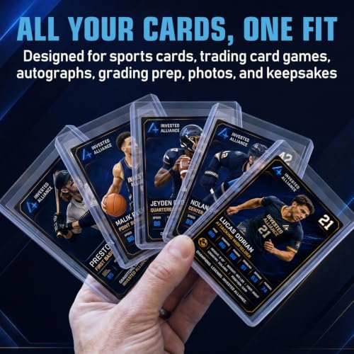 Premium Seamless 20PT - 360PT Thick Top Loaders for Cards | Top Loader Card Holder, Baseball Card Sleeves Hard Plastic, Hard Trading Cards Sleeves, TCG Sports Sleeve Hards, Toploader Clear Plastic. - style: 180PT - 50 Count
