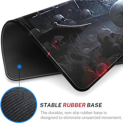 MTG Playmat Stitched Edges, MTG Mat 24 x 14 inches for MTG DTCG CCG RPG Trading Card Inked Game TCG Playmats Smooth Rubber Surface Battle - color: Pattern15