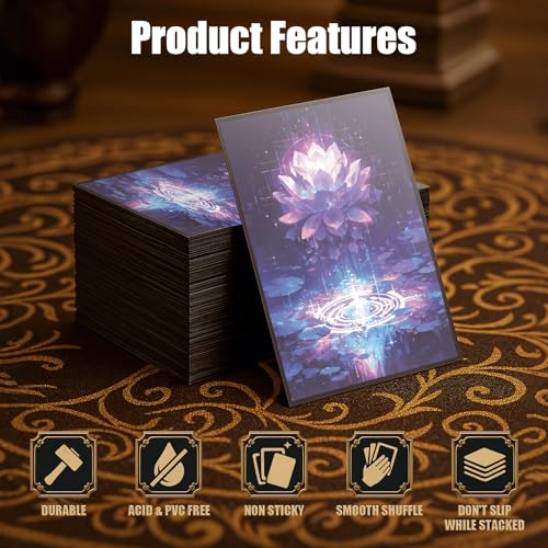 MTG Card Sleeves - Pixel Lotus - Ultra Clear Front & Matte Finish Back, 100 Count Standard Size Matte Art Sleeve for Magic The Gathering
