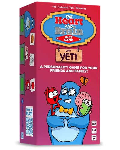 The Awkward Yeti Funny Family Card Game for Kids Ages 8+, Teens, Parents & Adults | Party Game for Family Game Night Fun with Science & Anatomy Humor | Heart & Brain Edition by Organ Attack Creator