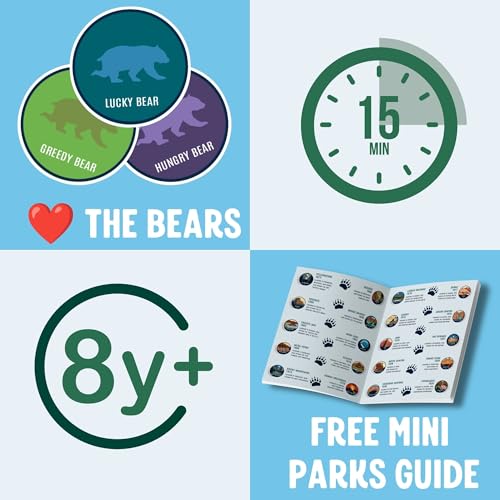 National Parks Board Game | Collectible Token Set with All 63 Parks | Family Board Game for Kids and Adults | Great National Parks Gift