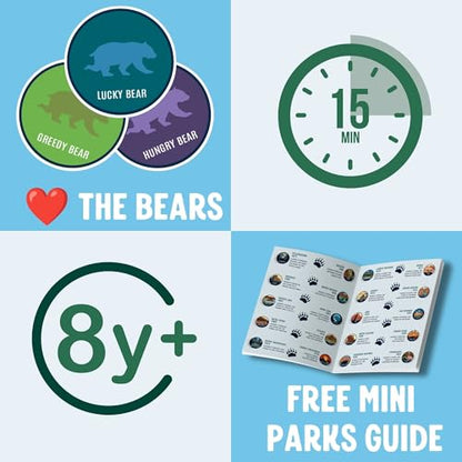 National Parks Board Game | Collectible Token Set with All 63 Parks | Family Board Game for Kids and Adults | Great National Parks Gift