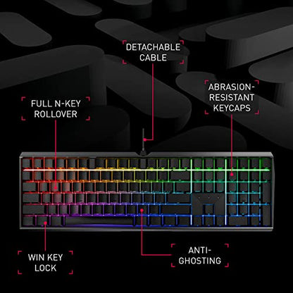 Cherry MX 3.0S, Wired Mechanical Gaming Keyboard, Robust Aluminum Housing, RGB-Lighting, Full Key Rollover, Anti Ghosting, MX2A Silent RED Switches, White - color: White