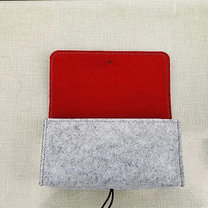 Voikoli Protective Case Laptop Sleeve Bag Compatible with GPD Win Mini AMD 7840U 7Inch Handheld Gamepad Tablet (Grey and Red)