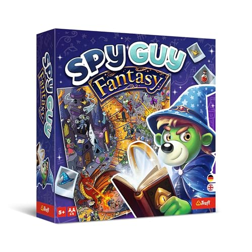 Trefl Spy Guy: Fantasy - Cooperative Detective Game, 5+ | Observation-Based Board Game, World of Magic and Fairytale Creatures, Searching for Clues