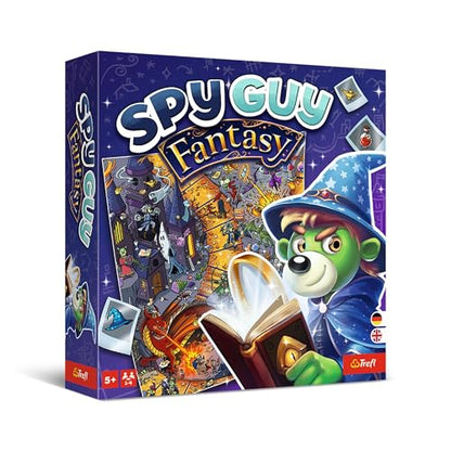 Trefl Spy Guy: Fantasy - Cooperative Detective Game, 5+ | Observation-Based Board Game, World of Magic and Fairytale Creatures, Searching for Clues