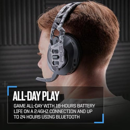 RIG 600 PRO HS Dual Wireless Multiplatform Gaming Headset | Wireless 2.4GHz / Bluetooth for PlayStation PS4, PS5, Nintendo Switch, PC, USB, Steam Deck, Android, iPhone - Arctic Camo