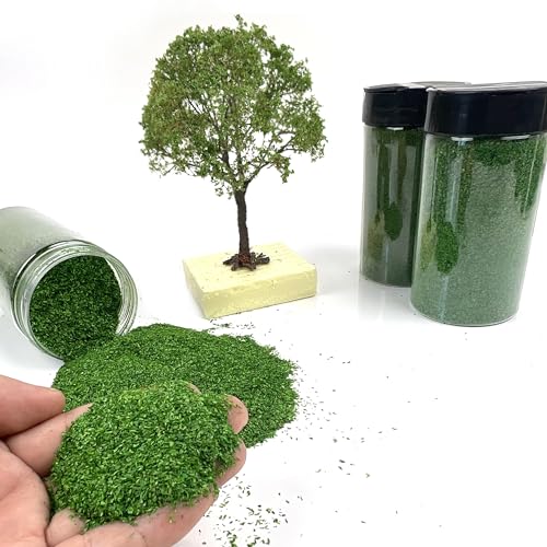 Multicolor Leaf Model - 300ml Miniature Scenery Material for Train Railway, Diorama, Car Scene & Scale Landscape Layouts (Spring Green) - color: Spring Green