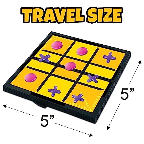 Gamie Magnetic Board Travel Games for Kids, Includes 12 Retro Fun Games - 5" Compact Design, Individually Boxed Travel Essentials for Kids 4-8, 8-12, Road Trip/Airplane/Camping, for All Ages