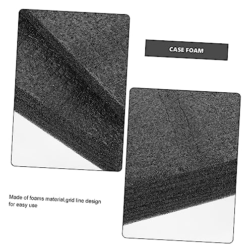 Happyyami 2Pcs Foam Inserts for Toolboxes Foam for Case Storage Shock Absorption and Protection for Game Storage and Crafts