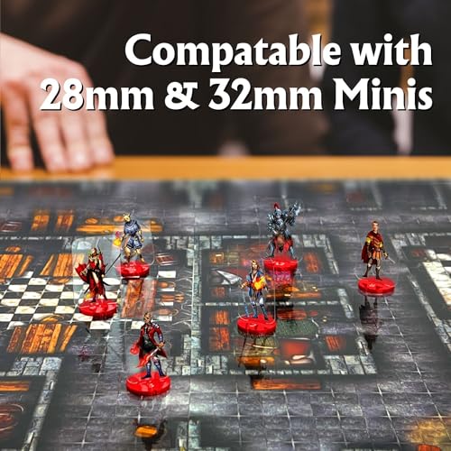 Arcknight The Graystone Castle Roleplaying Battlemaps; 16 Modular RPG Maps in 8 Double-Sided Pages, 1" Square Grid, Modular & Versatile Design for Tabletop Gaming - for D&D, Pathfinder and More - style: Graystone Castle