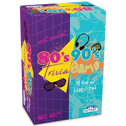 80’s 90’s Trivia Party Game (Amazon Exclusive) – Contains 1,000 Questions - 2 or More Players for Ages 12 and up by Outset Media.