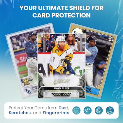 500 Premium Penny Sleeves – Ultra-Clear 2mil Trading Card Protectors for Standard Size Cards – Fits Baseball, Football, Basketball, and TCG – Bulk Pack (100/500/1000 Count)